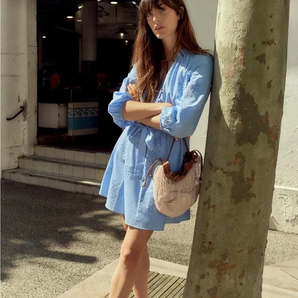 Blue Women's Dress - Picture 1 of 3